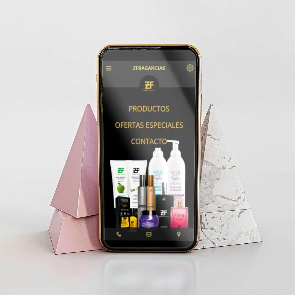 app de Zapphiro Fragancias 